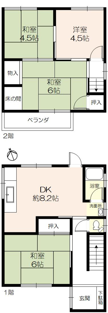 神戸市西区王塚台2丁目 中古戸建の間取り