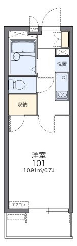 レオパレスノーブルシャトーⅡの間取り|画像2