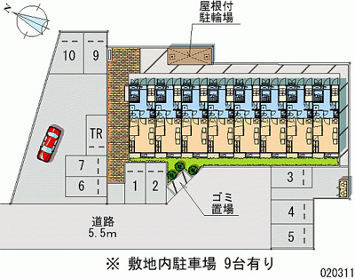 【駐車場】 | レオパレス新逆井 | 画像4