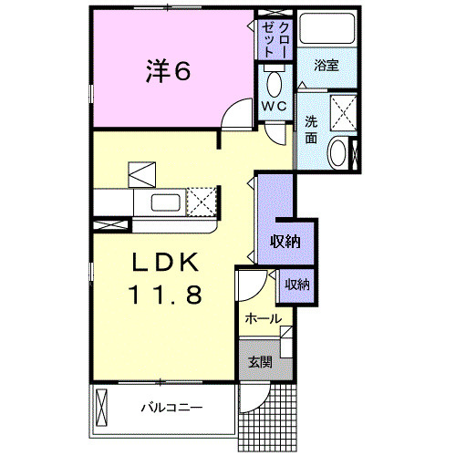 【間取り】 | プリムローズＢ