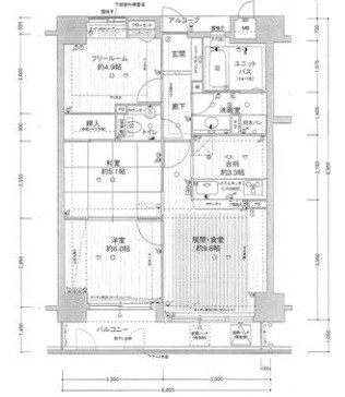 【間取り】 | パシフィック難波グラシア