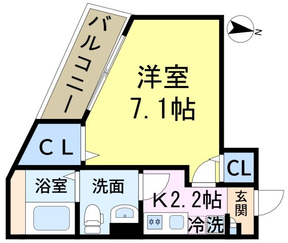 グリシーナ新小岩の間取り