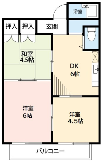 【間取り】 | ニューライフＫＳ　Ａ