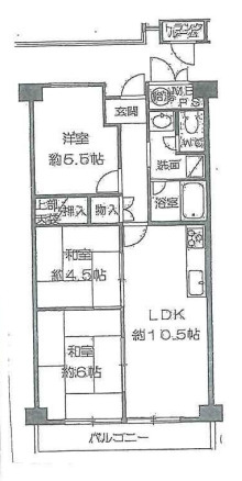 【間取り】 | 須磨月見山ハイツ
