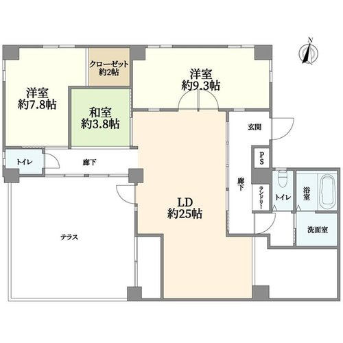 【間取り】 | アーサヒルズ　ＣＳ棟