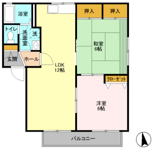 【間取り】 | パトリアⅡ（D-ROOM）