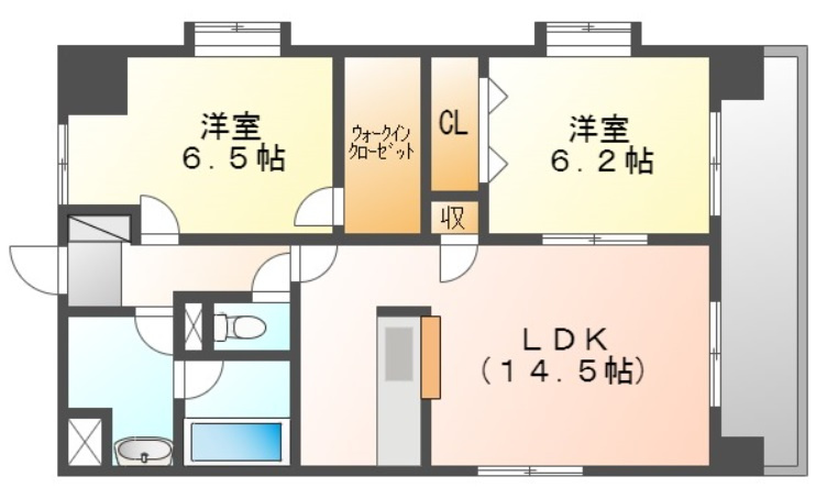 ＷＩＮ北方の間取り