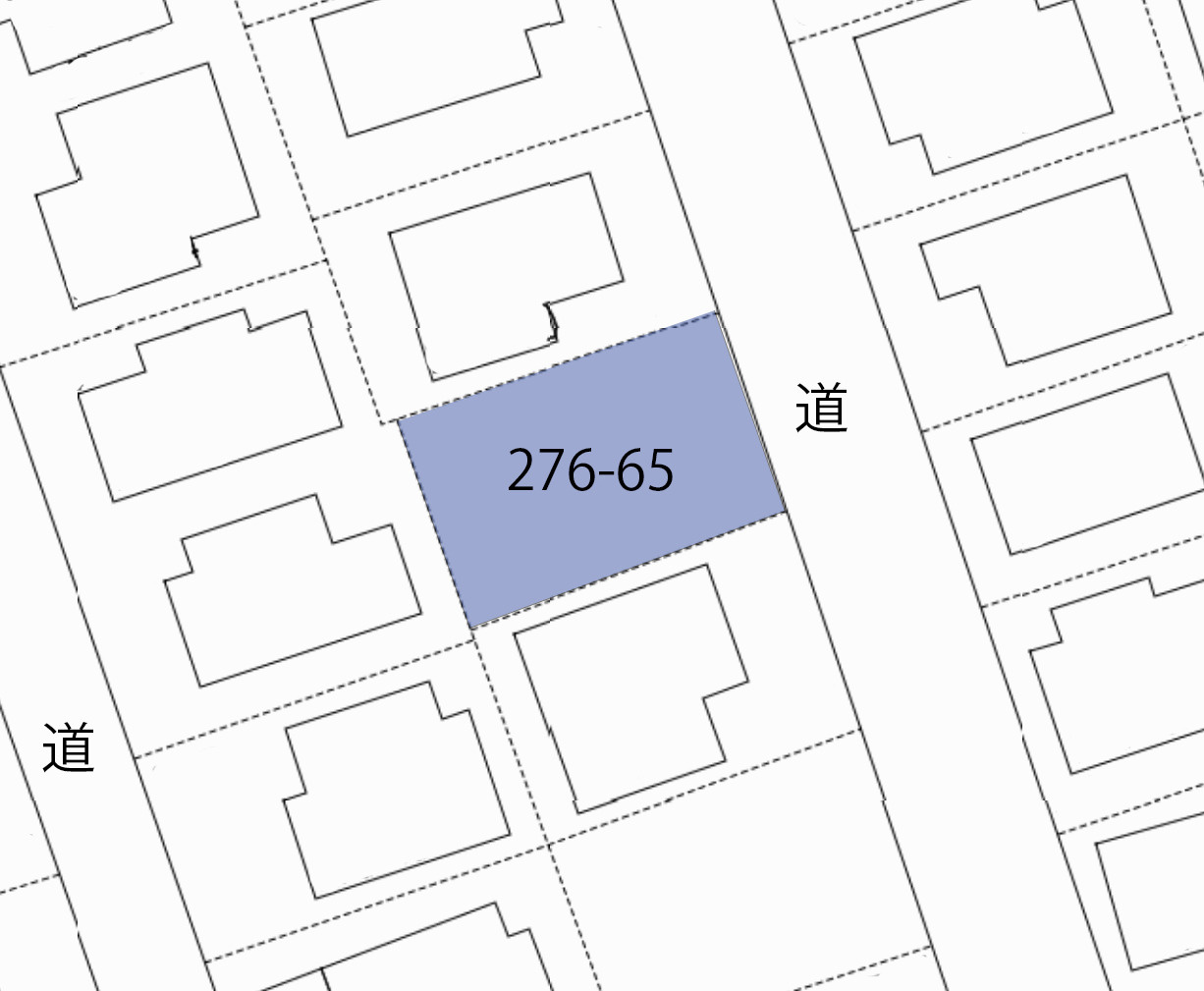 ゆずり葉分譲地①の土地図