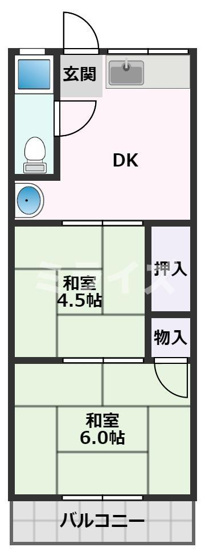 【間取り】 | 第１清涼マンション