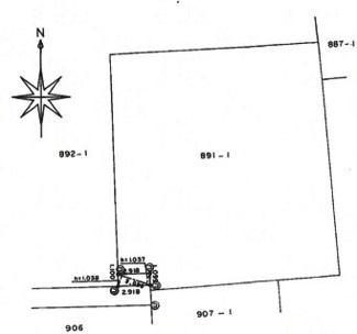 【土地図】 | 川越市下広谷　建築条件なし売地　東武東上線『鶴ヶ島駅』徒歩22分　【広谷小学区】
