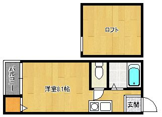 【間取り】 | シティオ竹下 | 現況優先。