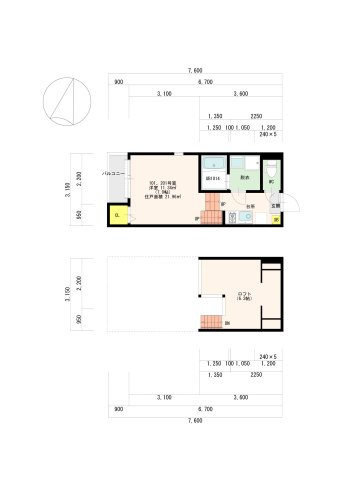 【間取り】 | アメティスタ福大前 | 現況優先。