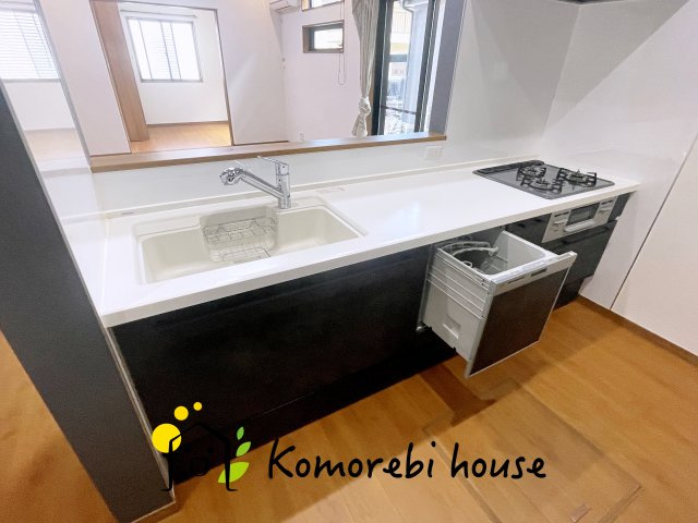 北本市宮内3丁目　中古一戸建てのキッチン|現地（2024年8月11日撮影）