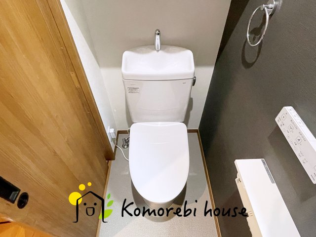 北本市宮内3丁目　中古一戸建てのトイレ|現地（2024年8月11日撮影）