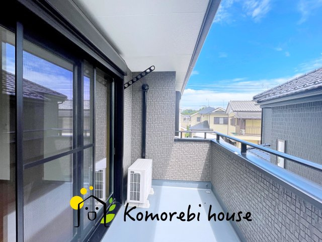 北本市宮内3丁目　中古一戸建てのバルコニー|現地（2024年8月11日撮影）