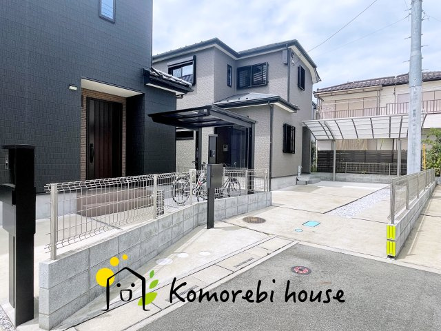 北本市宮内3丁目　中古一戸建ての駐車場|現地（2024年8月11日撮影）