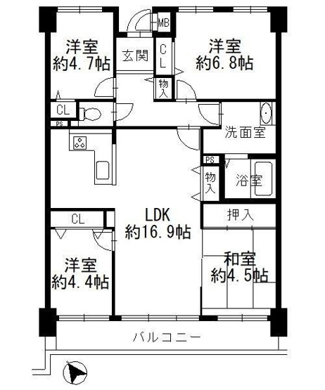【間取り】 | コスモ塩屋