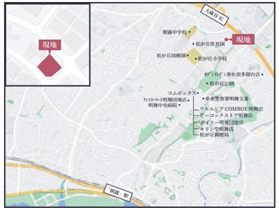 【地図】 | 明石市松が丘1丁目　新築戸建2号棟　仲介手数料無料！ | 明石市松が丘1　新築2号棟　仲介手数料無料！