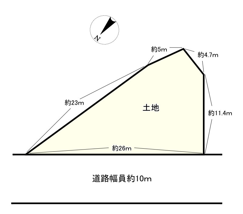 野洲市南櫻　売土地の土地図