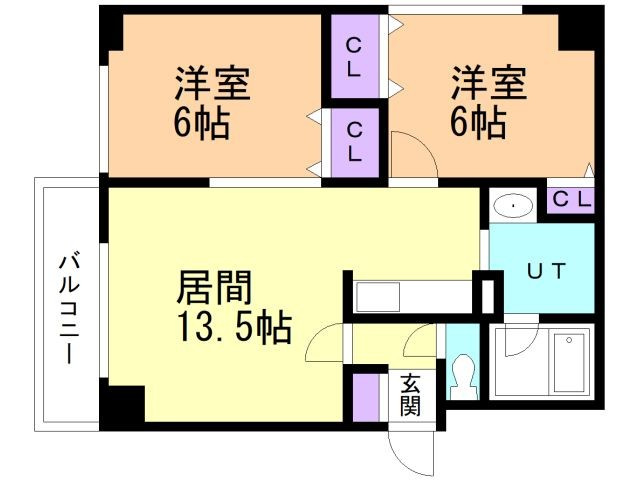 グランコート中島の間取り
