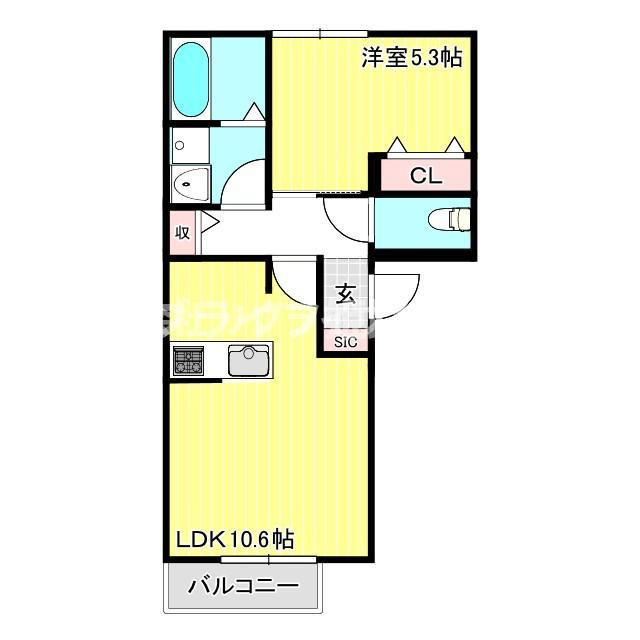 トリニティⅠ号館の間取り