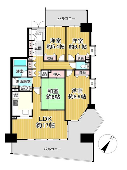 【間取り】 | リバティパーク枚方A棟