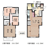 朝霧台東南角中古住宅の画像