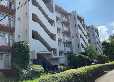 【現況写真】 | 鹿島団地３　２号棟 | 道幅が広い場所は日当たりや風通が良好です。幅が広いのですれ違いも可能ですし大きな車でも駐車可能！一方で、大型車が通ることも多くなるため交通量の増加により騒音に繋がります。また土地の値段が高くなります。