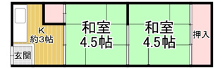 金楽寺山本アパートの間取り