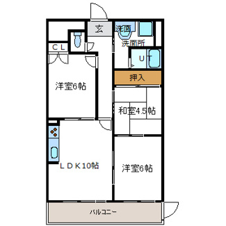 【間取り】 | プラザテイクスリー | 琉球畳で洋間風になっています。