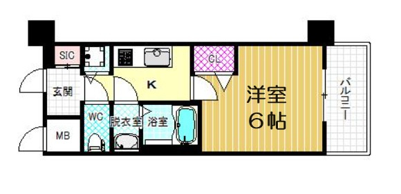 【間取り】 | プレサンス大阪ゲートシティ