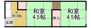 金楽寺山本アパートの間取り