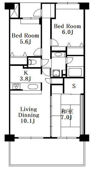 【間取り】 | アソシエール中野壱番館