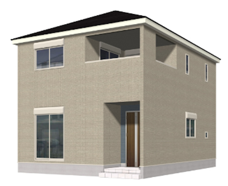 Cradle garden名古屋市緑区大将ヶ根第2全2棟＜新築一戸建て仲介手数料無料＞の外観パース|外観パースです