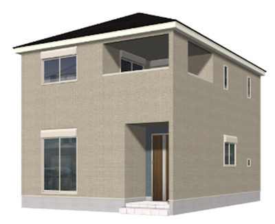 【外観パース】 | Cradle garden名古屋市緑区大将ヶ根第2全2棟＜新築一戸建て仲介手数料無料＞ | 外観パースです