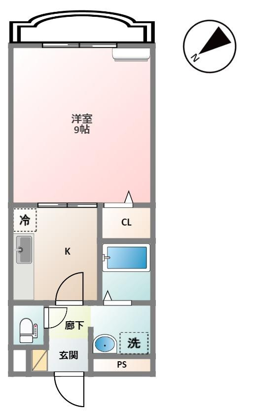 スカイマンションAの間取り