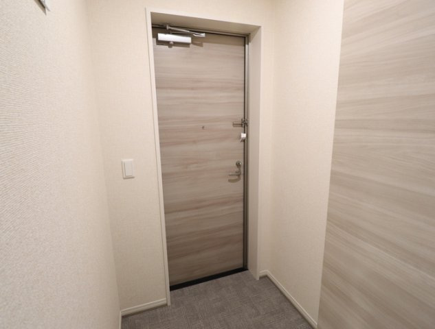熊本市南区近見６丁目のアパートの玄関