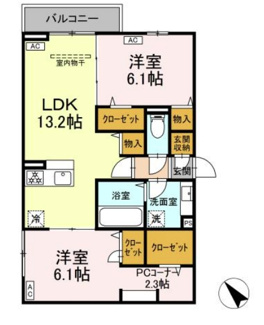 【間取り】 | レーヴェ前原町