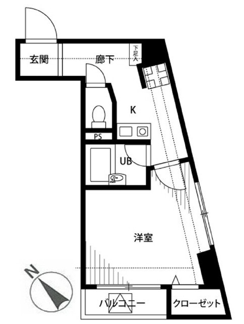 プレール御茶ノ水弐番館の間取り|1K
