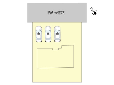 【区画図】 | 鈴鹿市上田町 | 駐車スペース3台
