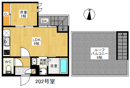 【間取り】 | Grandtic felice | 別号室の写真になります。現況優先。