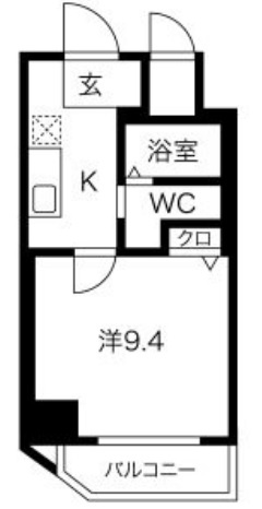 大阪市中央区徳井町２丁目の賃貸マンションの間取り