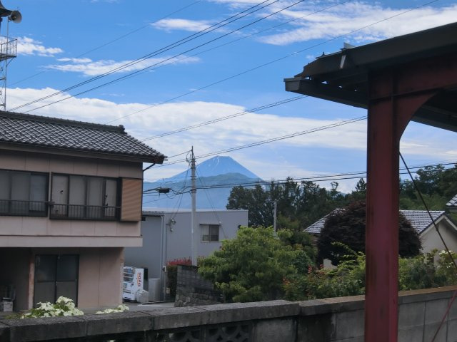 南アルプス市上市之瀬戸建て８DKの展望|富士山が眺望