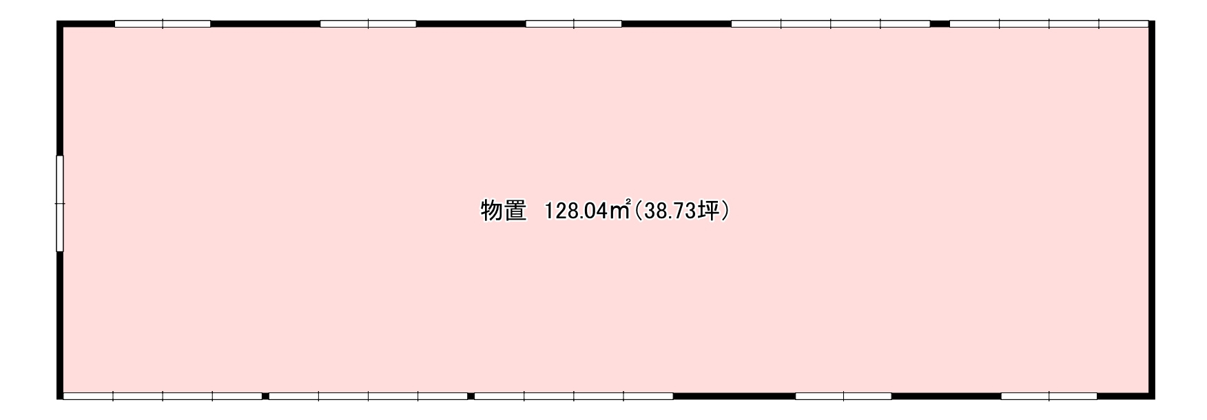 南アルプス市上市之瀬戸建て８DKの間取り|附属建物　物置