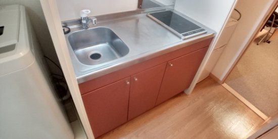 レオパレス幸Ａのキッチン|設備・使用は号室により異なる為、現況を優先いたします。