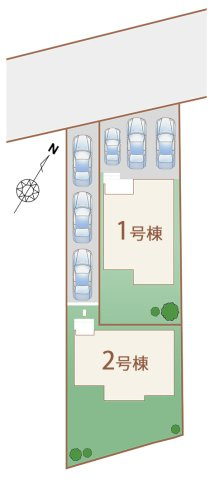 ハートフルタウン金武町金武Ⅱ　2号棟の外観