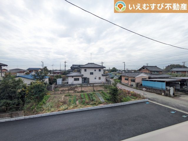 Cradle garden　行田市中江袋第1の展望|高い建物が無く開放感のある展望
バルコニーからの展望も開けていて閑静な住宅地が望めます。日当りも良いですね♪