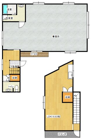エルシオンヒルズテナントの間取り