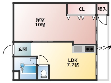 エターナルシティー公園　１号館の間取り