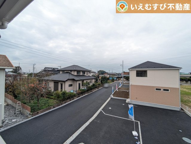 Cradle garden　行田市中江袋第1の展望|高い建物が無く開放感のある展望
バルコニーからの展望も開けていて閑静な住宅地が望めます。日当りも良いですね♪